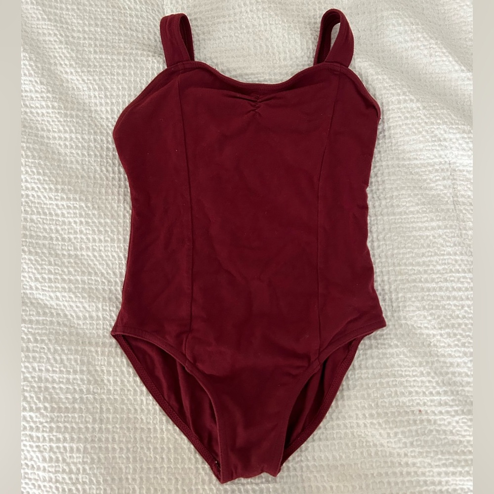 Burgundy ruched bodysuit